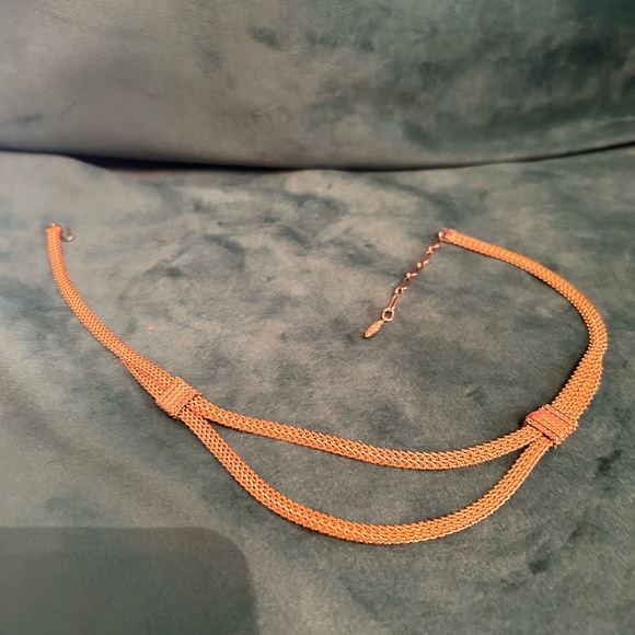 Silver necklace and gold plated - Picture 3 of 3